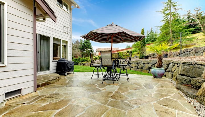 Beautifully Textured and Patterned Concrete Patios in Milwaukee, Wisconsin area!